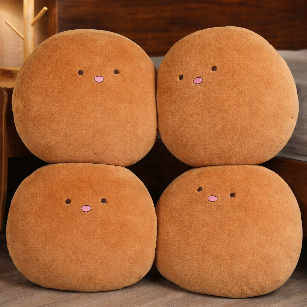 Ultra-Soft Dumpling Plush Pillow – Cozy Hand Warmer & Cushion