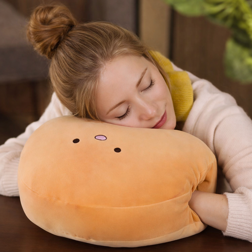Ultra-Soft Dumpling Plush Pillow – Cozy Hand Warmer & Cushion